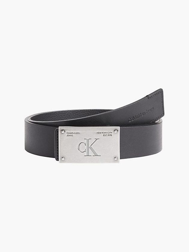 Calvin Klein USA Reversible Leather Mens Belt Black 6284953-IB